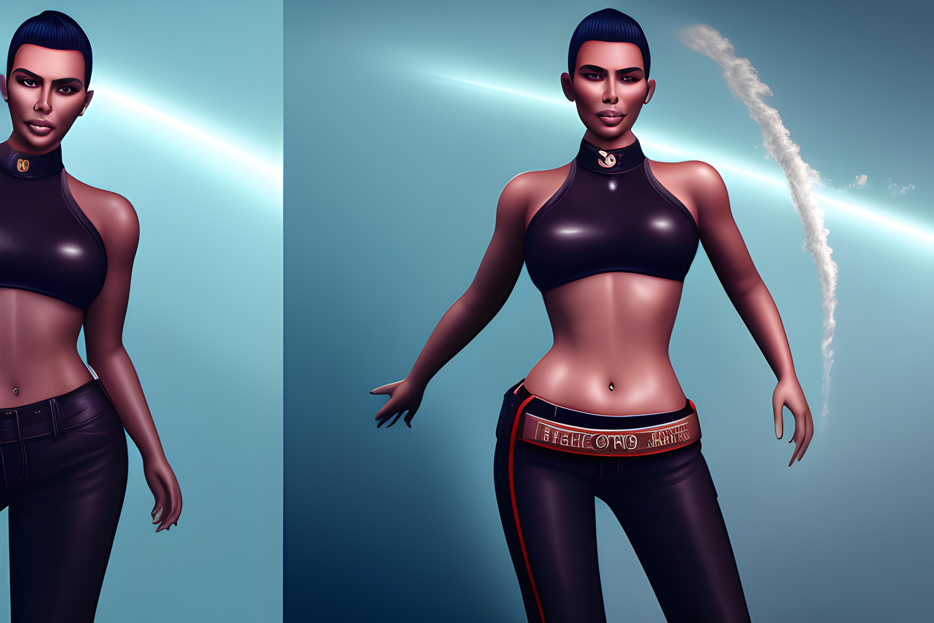 kim k et kylie jenner en pantalon en cuir ensemble 